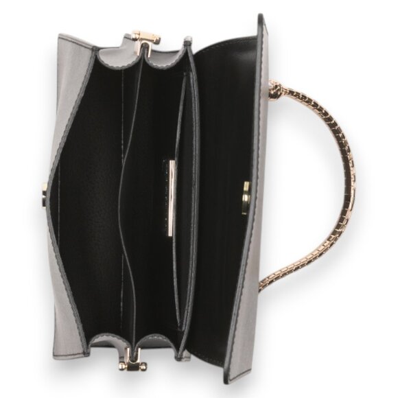 DIVINA FIRENZE Made In Italy Leather Snake Handle Crossbody - Picture 4 of 6